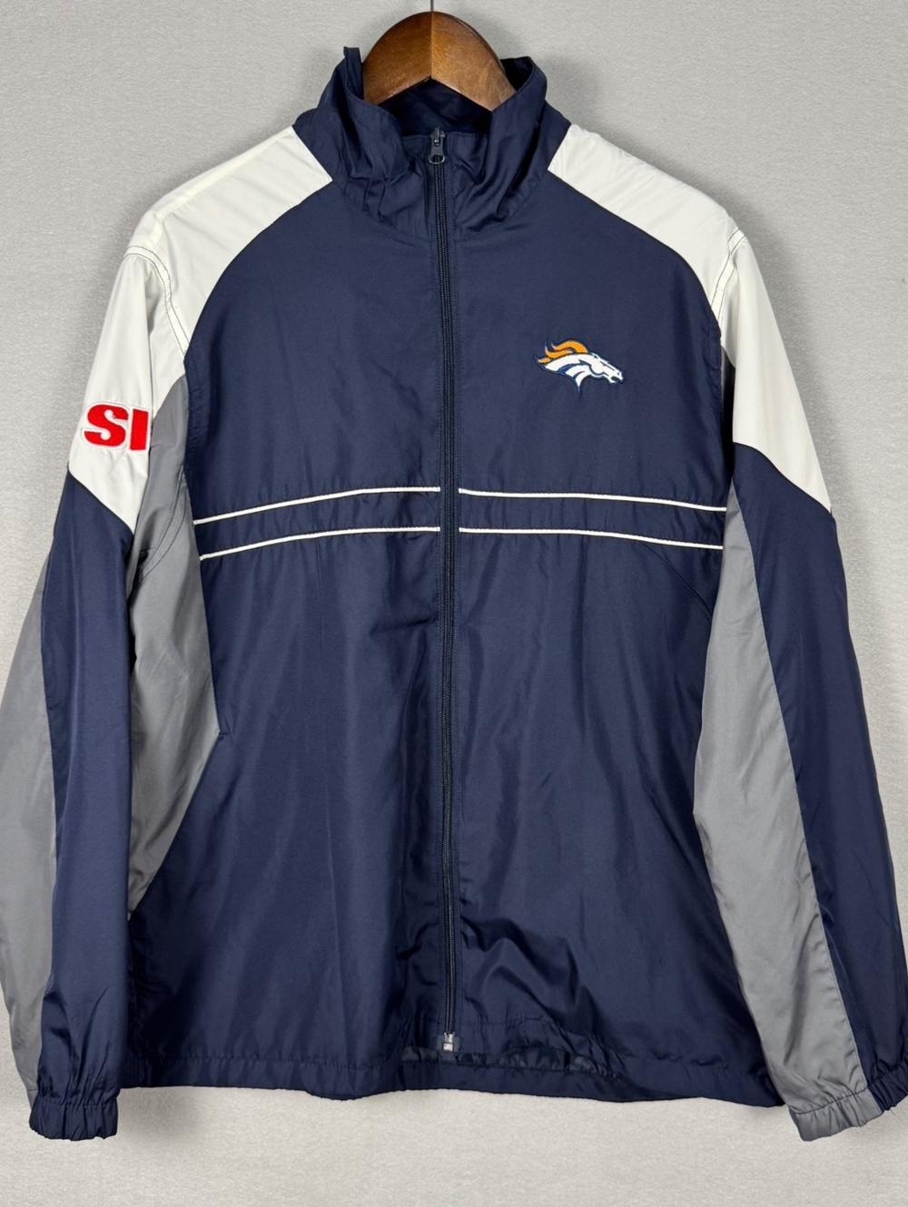 Dunbrooke Mens Large Denver Broncos Windbreaker Jacket